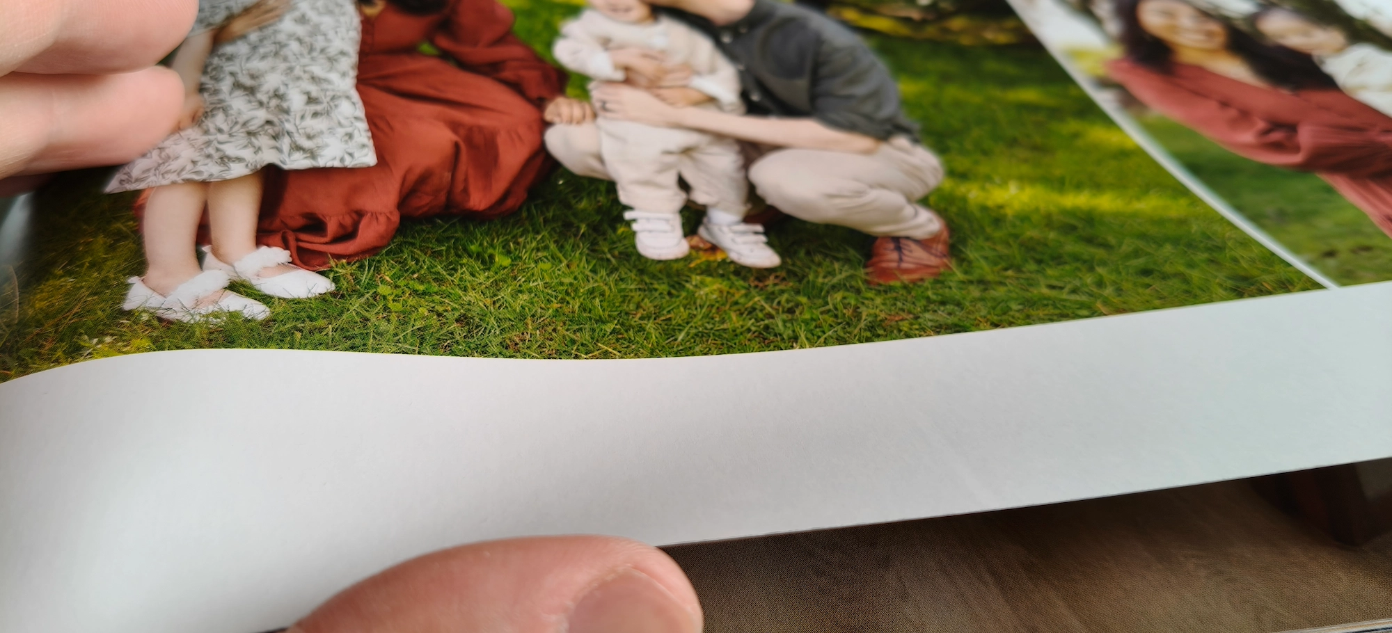 High quality printed album pages